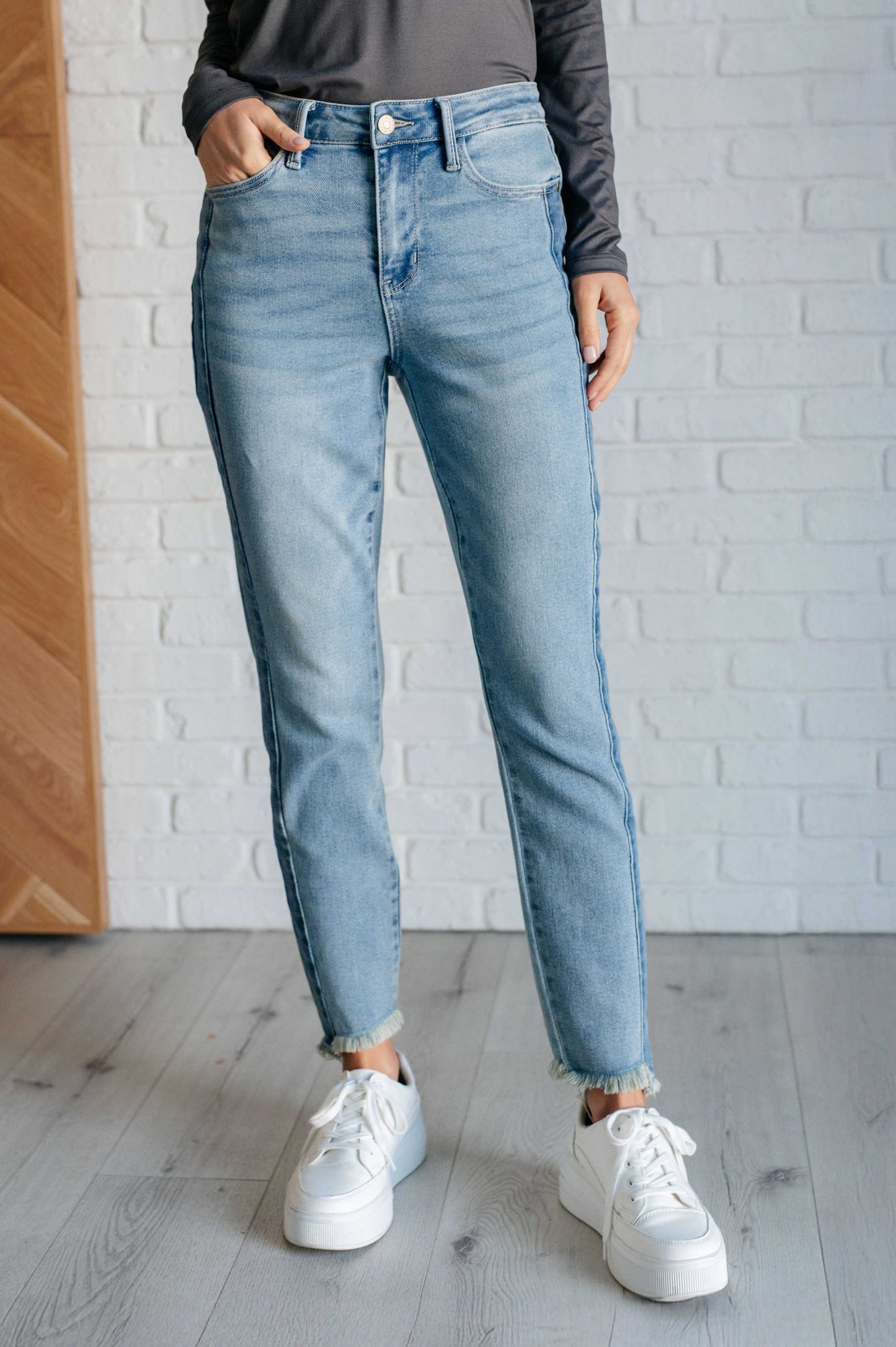 Susan High Rise Side Panel Detail Slim Jeans - Judy Blue