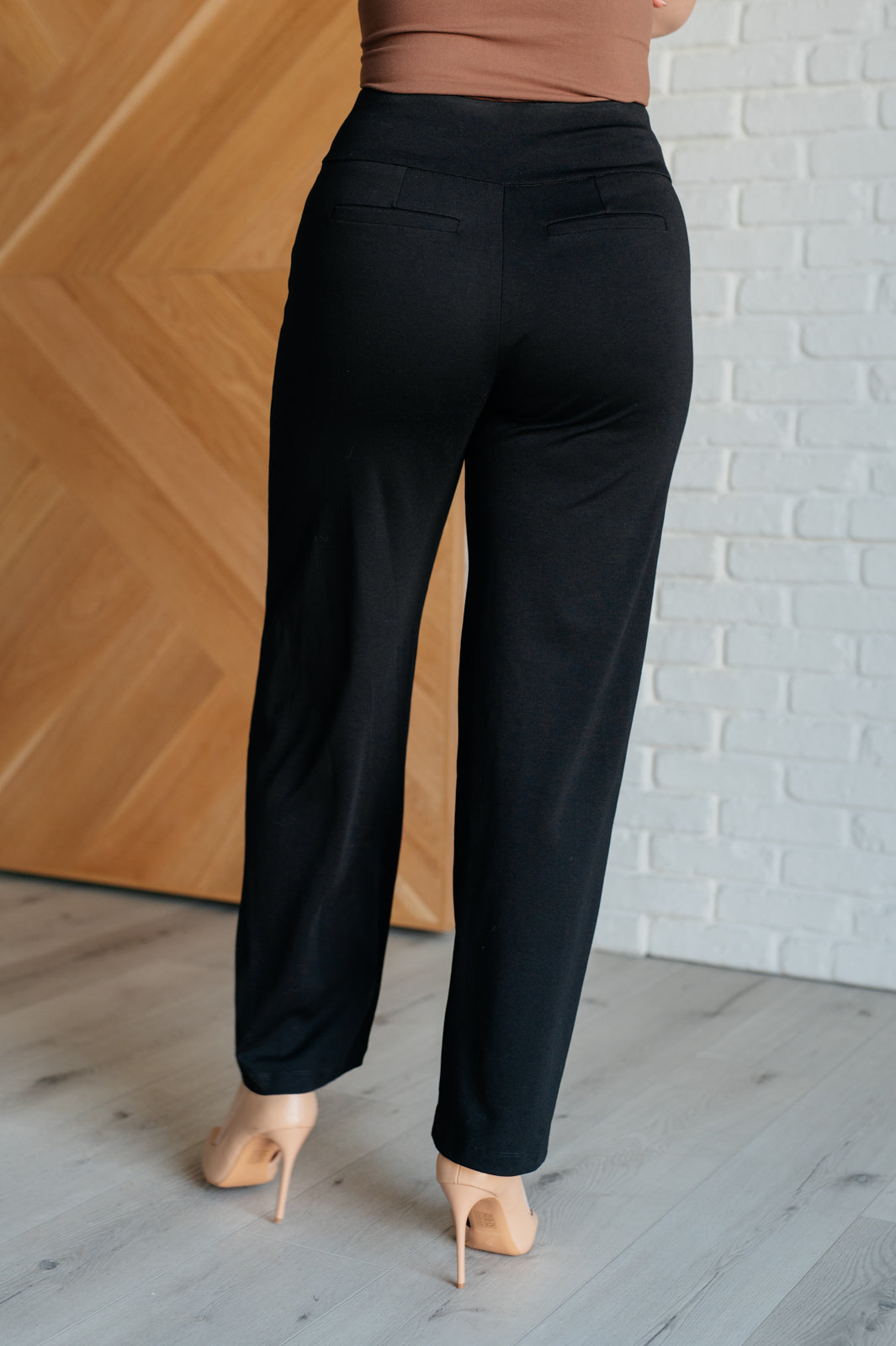 Magic Wide Leg Pants in Black - Dear Scarlett