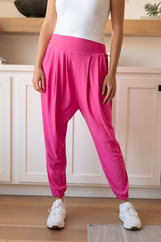 The Motive Slouch Jogger in Hot Pink - Rae Mode