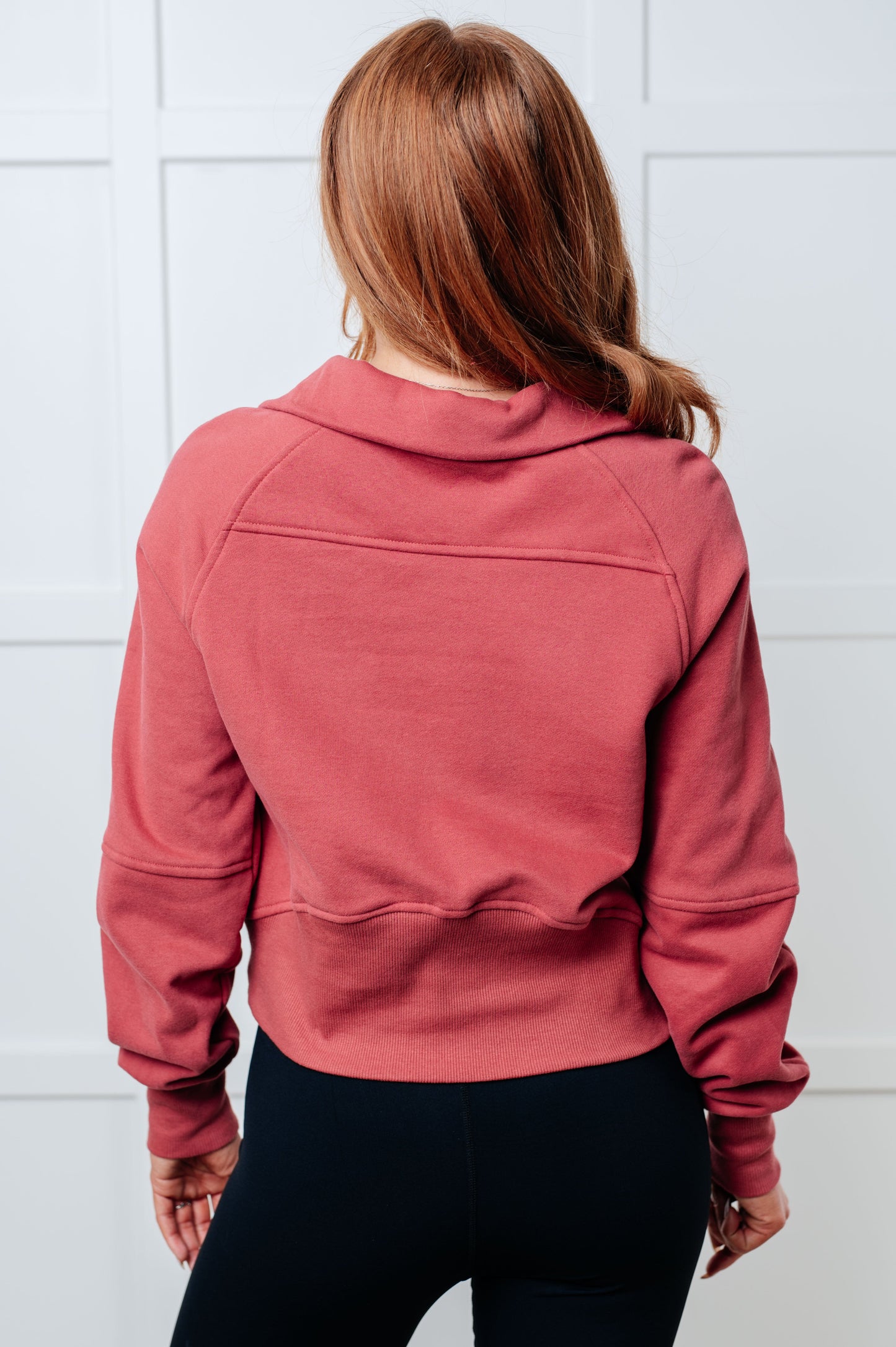 Under Her Spell Half Zip Pullover in Mauve - One Eleven North