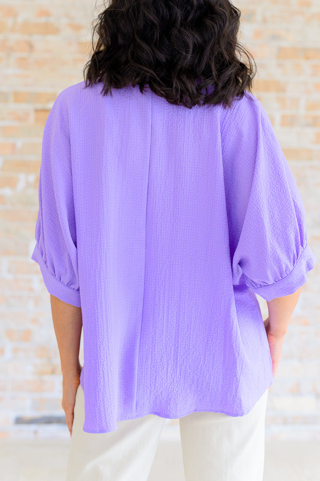 Up For Anything V-Neck Blouse in Lavender - Andree By Unit