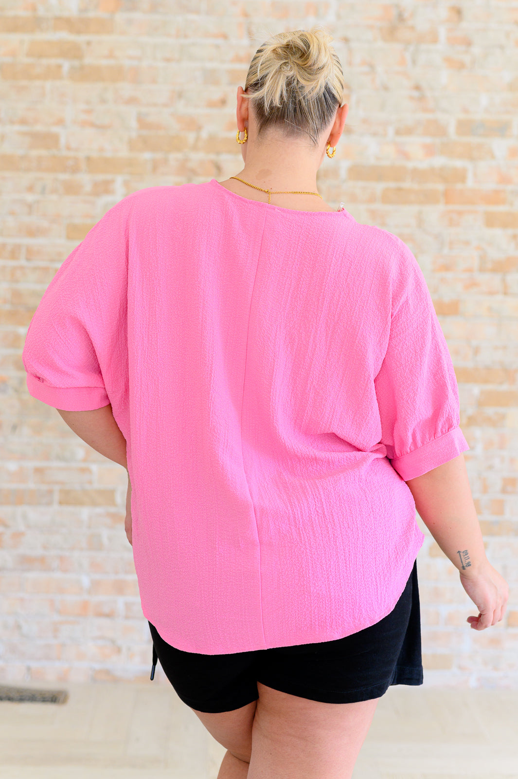 Up For Anything V-Neck Blouse in Pink - Andree By Unit