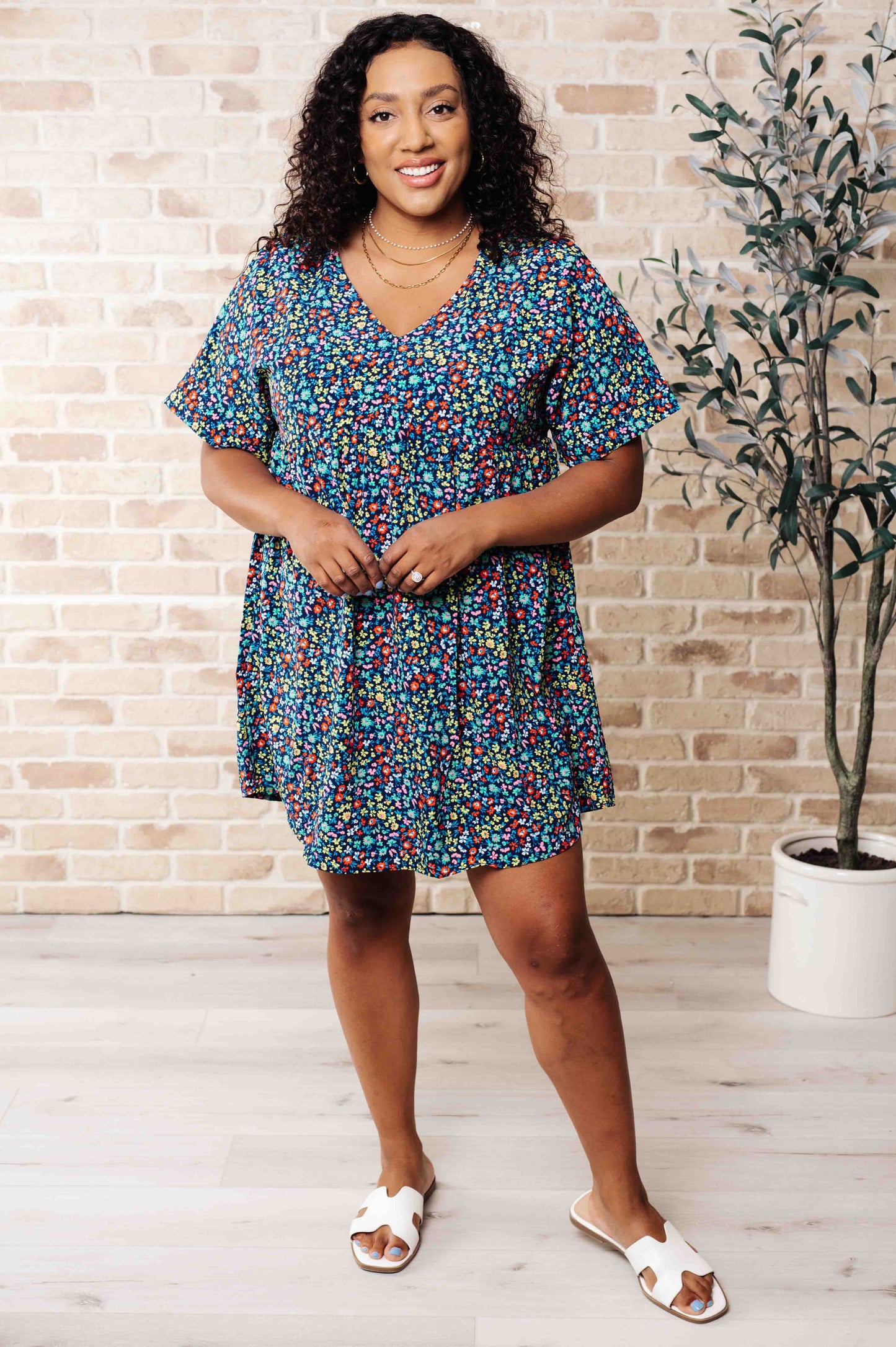 What's the Hurry About? Floral Dress - Emily Wonder