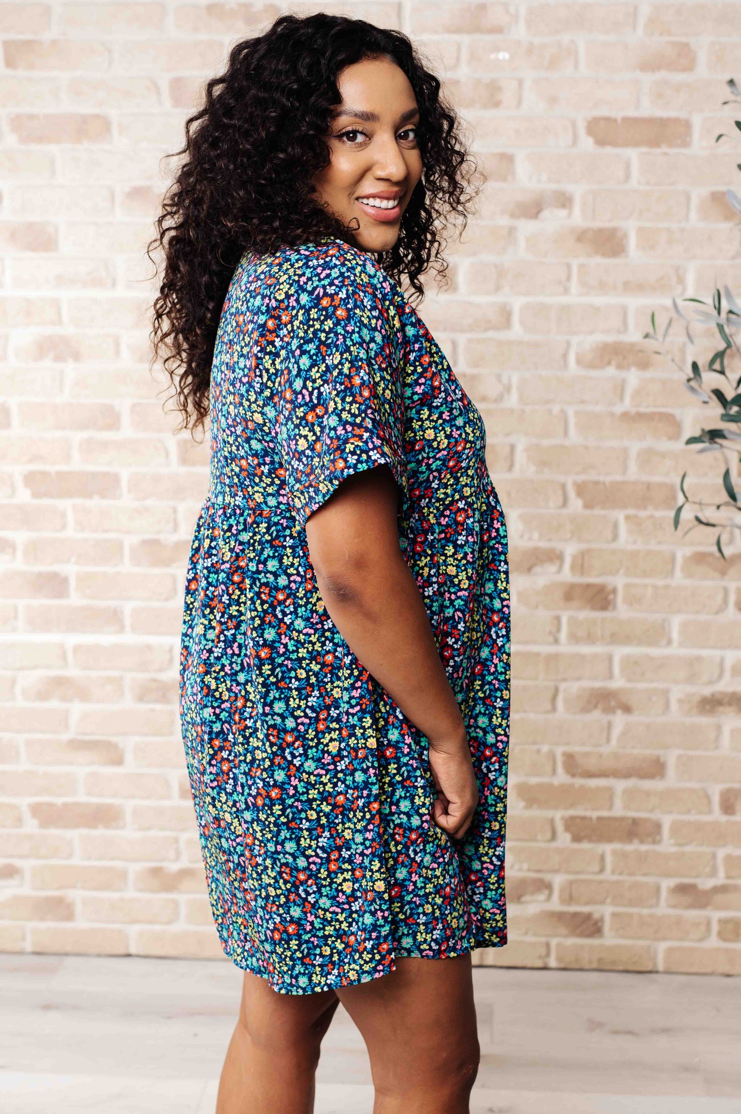 What's the Hurry About? Floral Dress - Emily Wonder