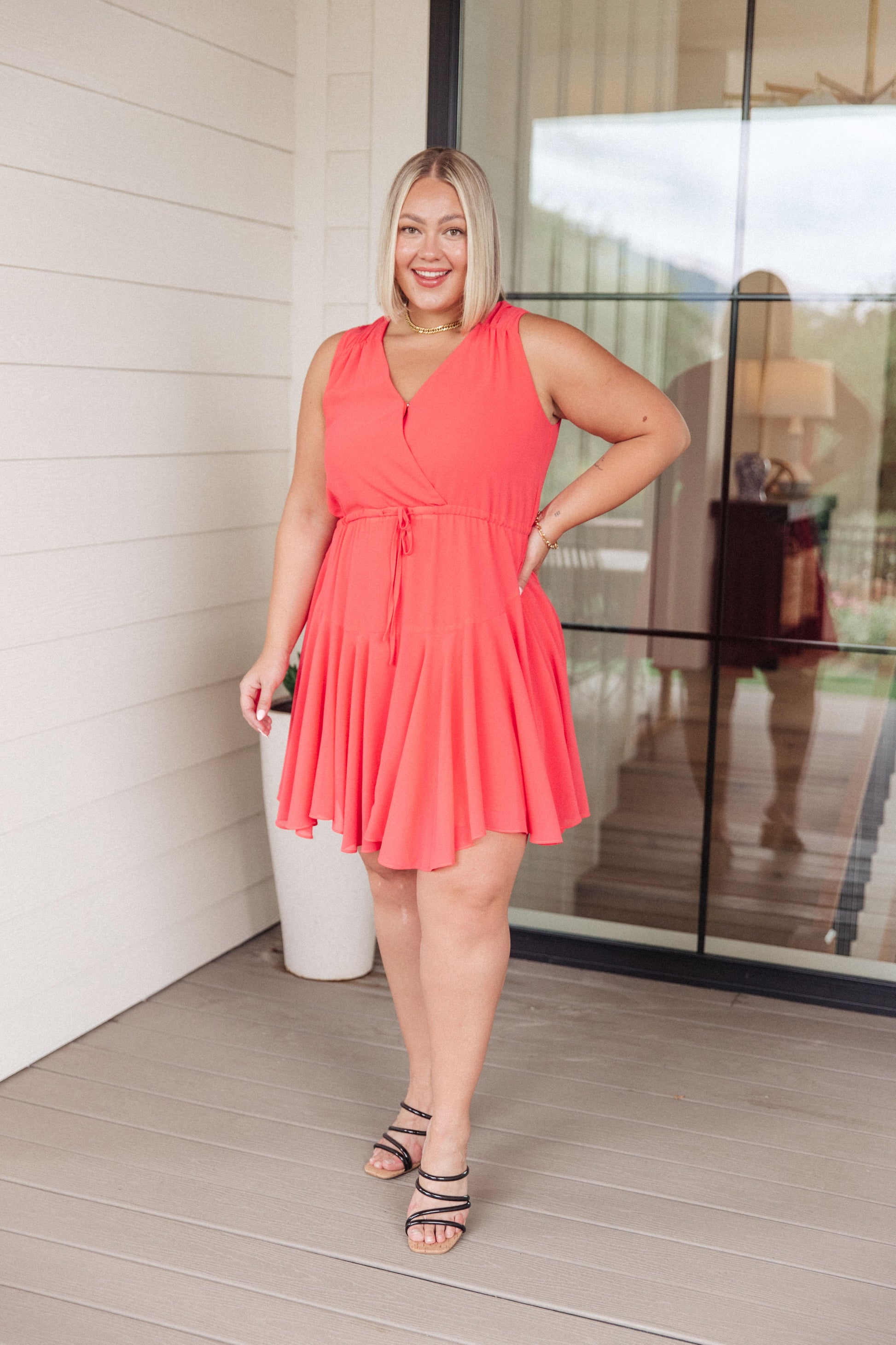 Worth the Wait V-Neck Dress - 143 Story