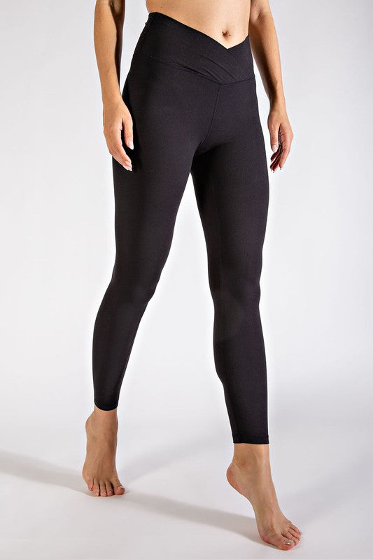 V Waist Full Length Leggings - Rae Mode