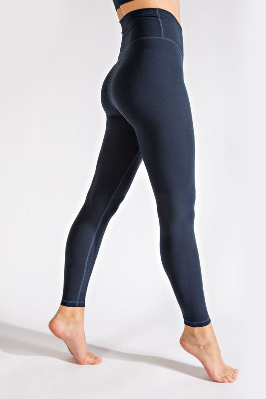 Plus V Waist Full Length Leggings - Rae Mode