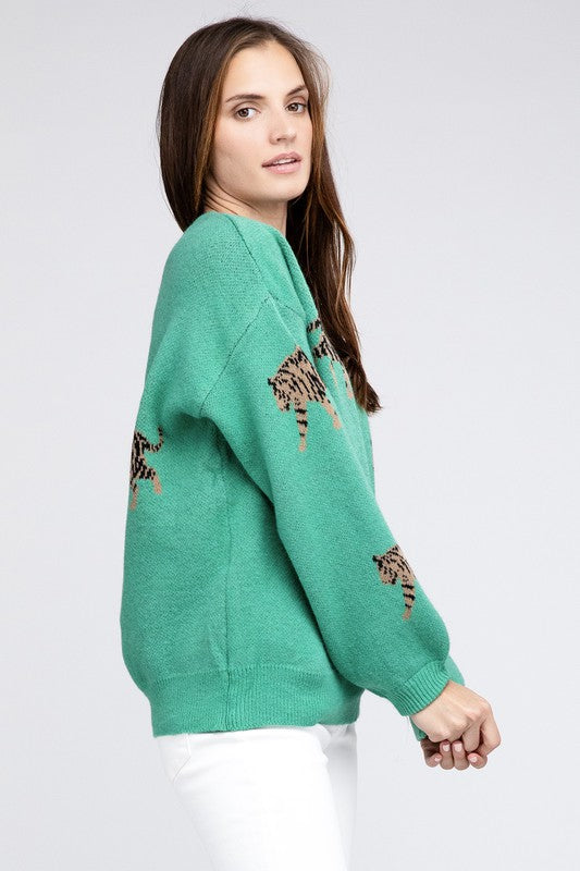 Tiger Pattern Sweater - BiBi