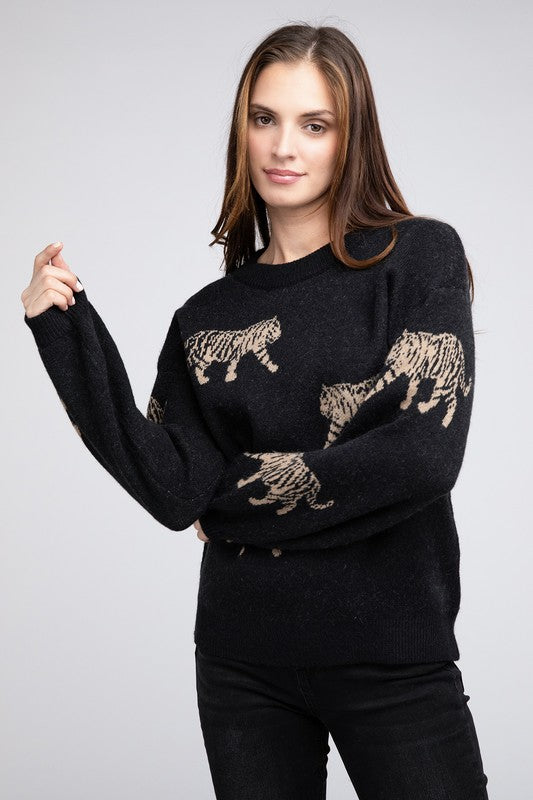 Tiger Pattern Sweater - BiBi