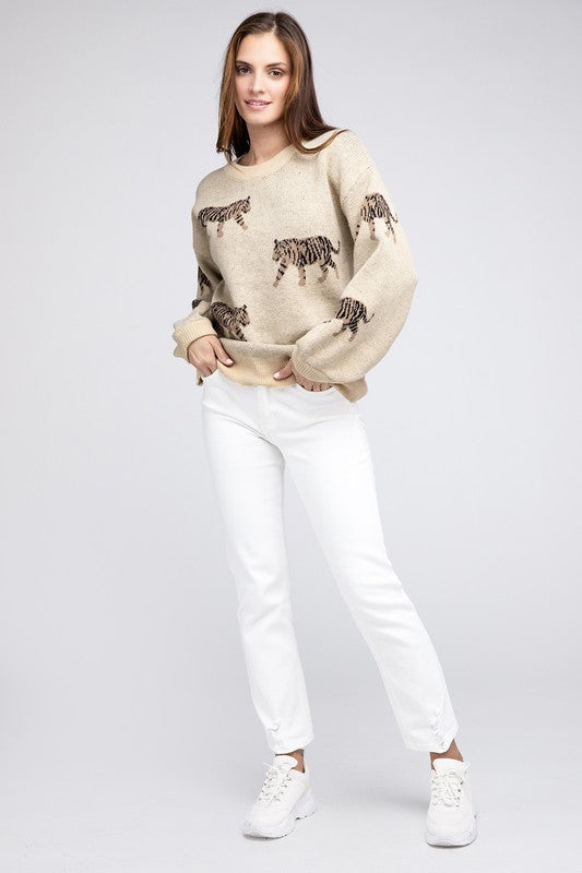 Tiger Pattern Sweater - BiBi