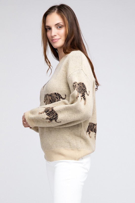 Tiger Pattern Sweater - BiBi