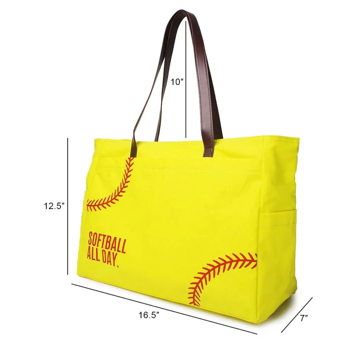 The Baseball/Softball Canvas Tote - All Day