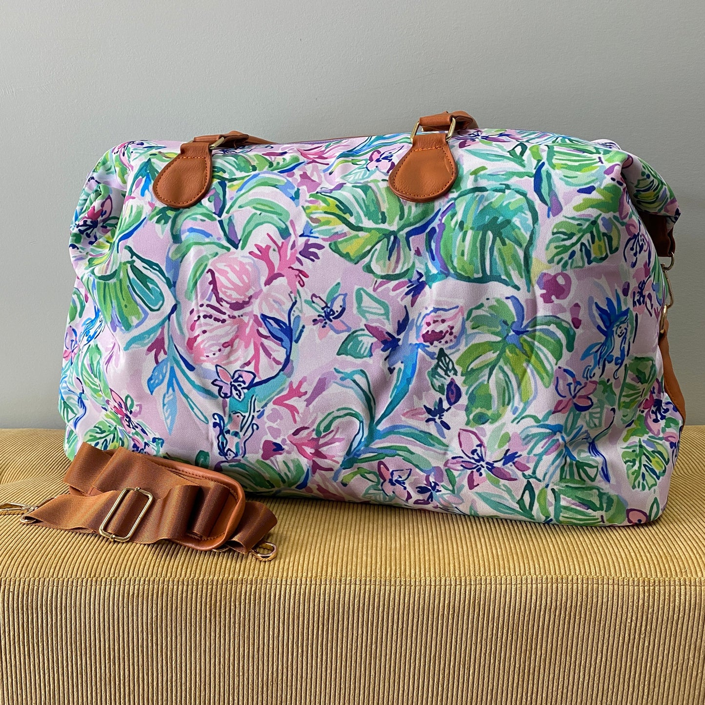 The Weekender Bag - Lavender Mermaid Palm