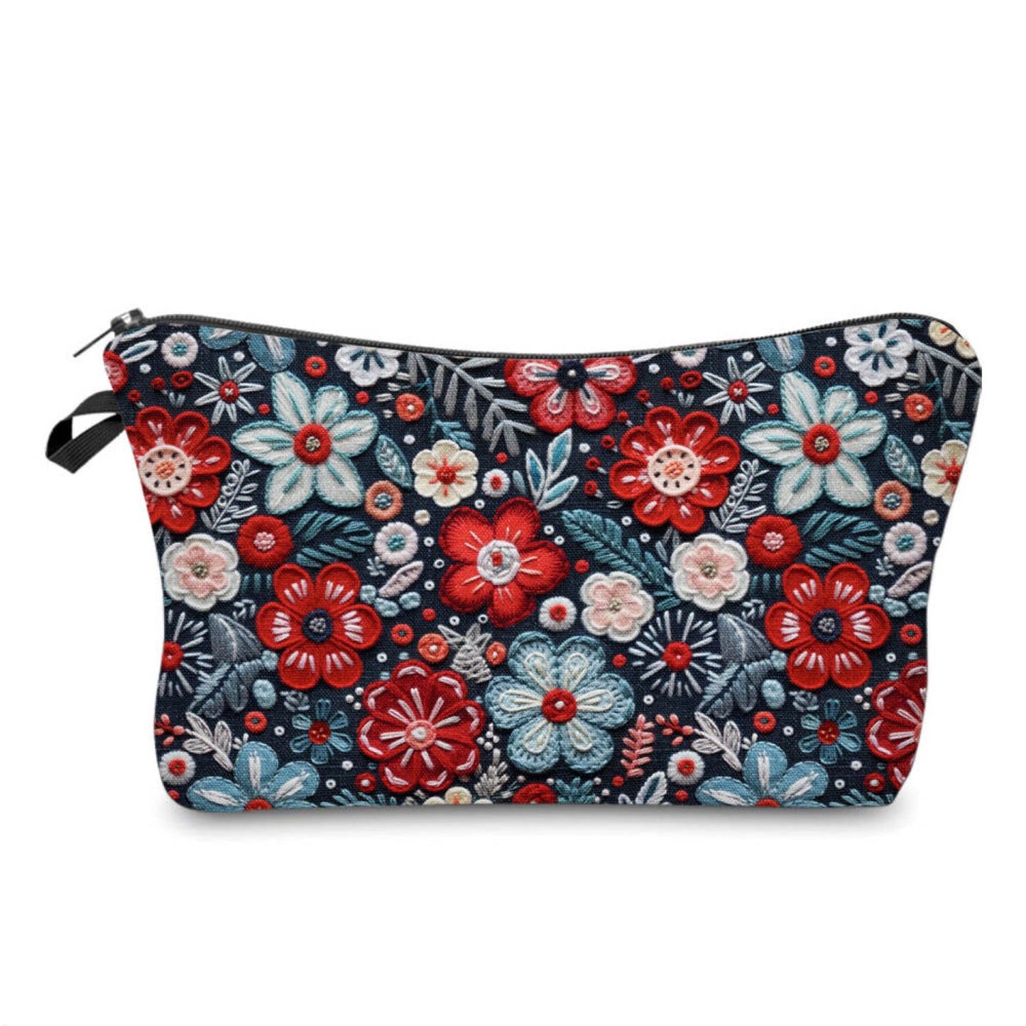 Pouch - Americana, Embroidery Floral