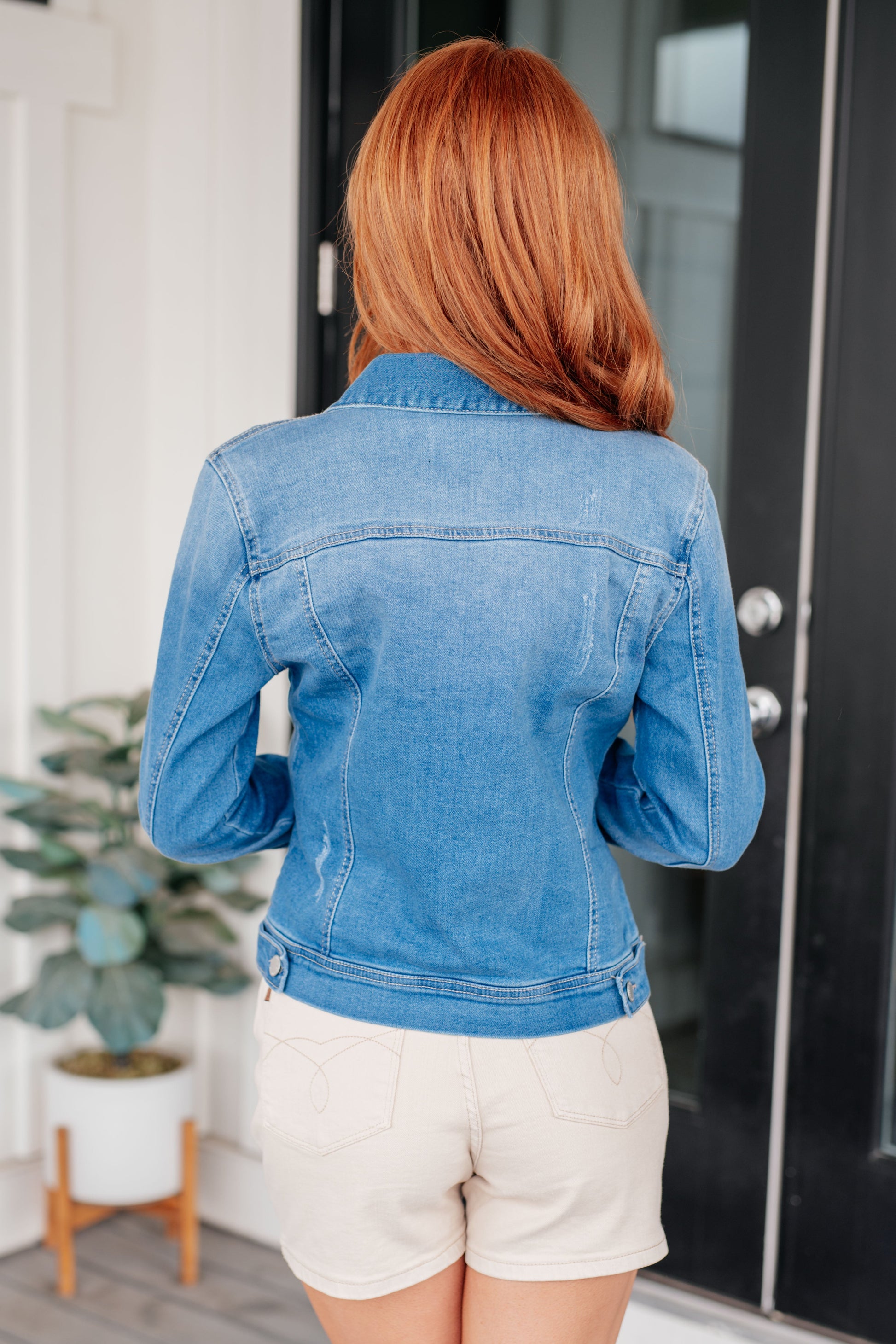 Every Occasion Denim Button Up Jacket - Risen