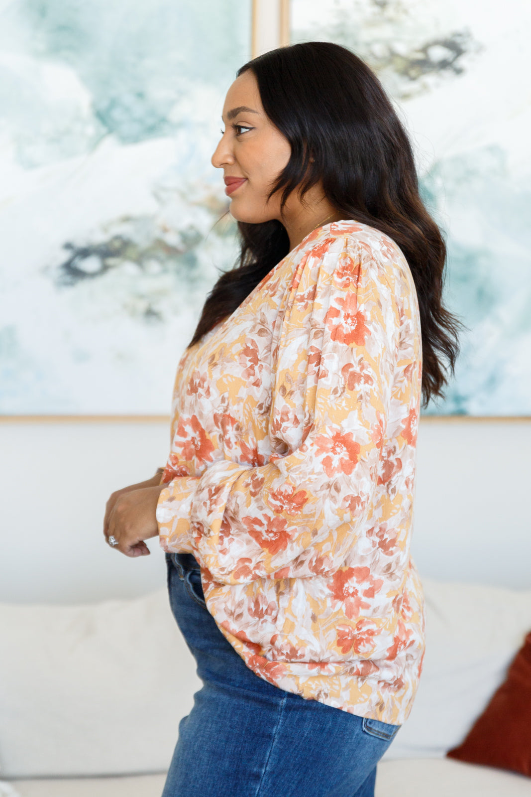 Marigold Dreams Floral Blouse - Andree By Unit