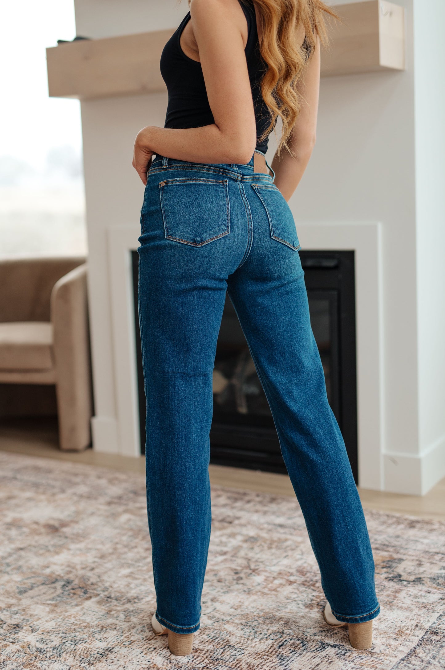 Pippa High Rise Button Fly Dad Jeans - Judy Blue