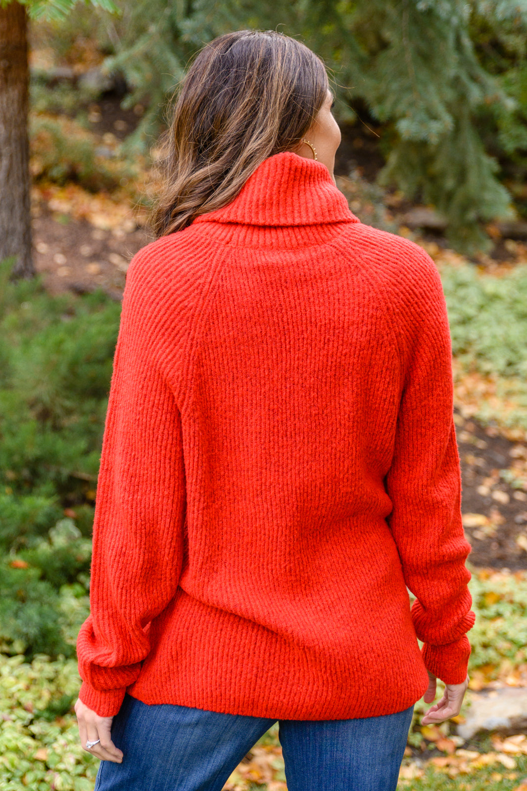 Jodifl Steady Pace Roll Neck Sweater In Red