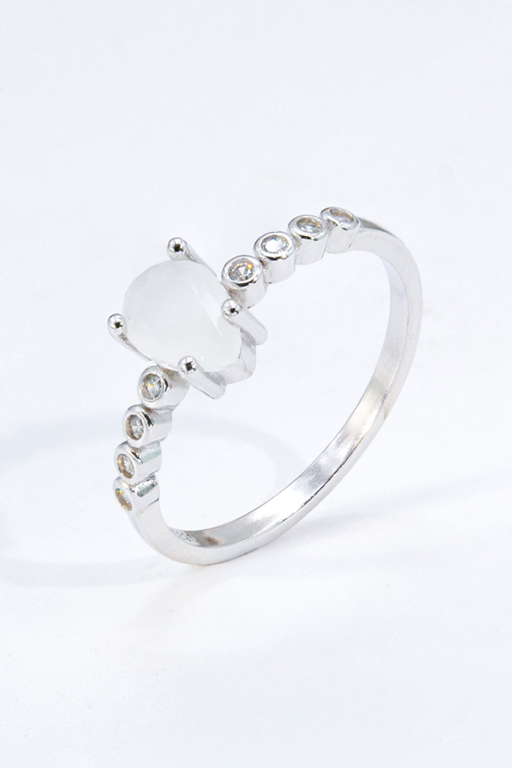 Teardrop Natural Moonstone Ring **Pre-Order**