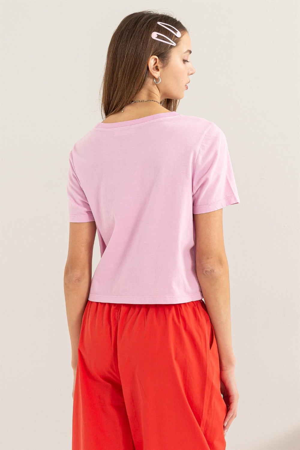 HYFVE Round Neck Cropped T-Shirt