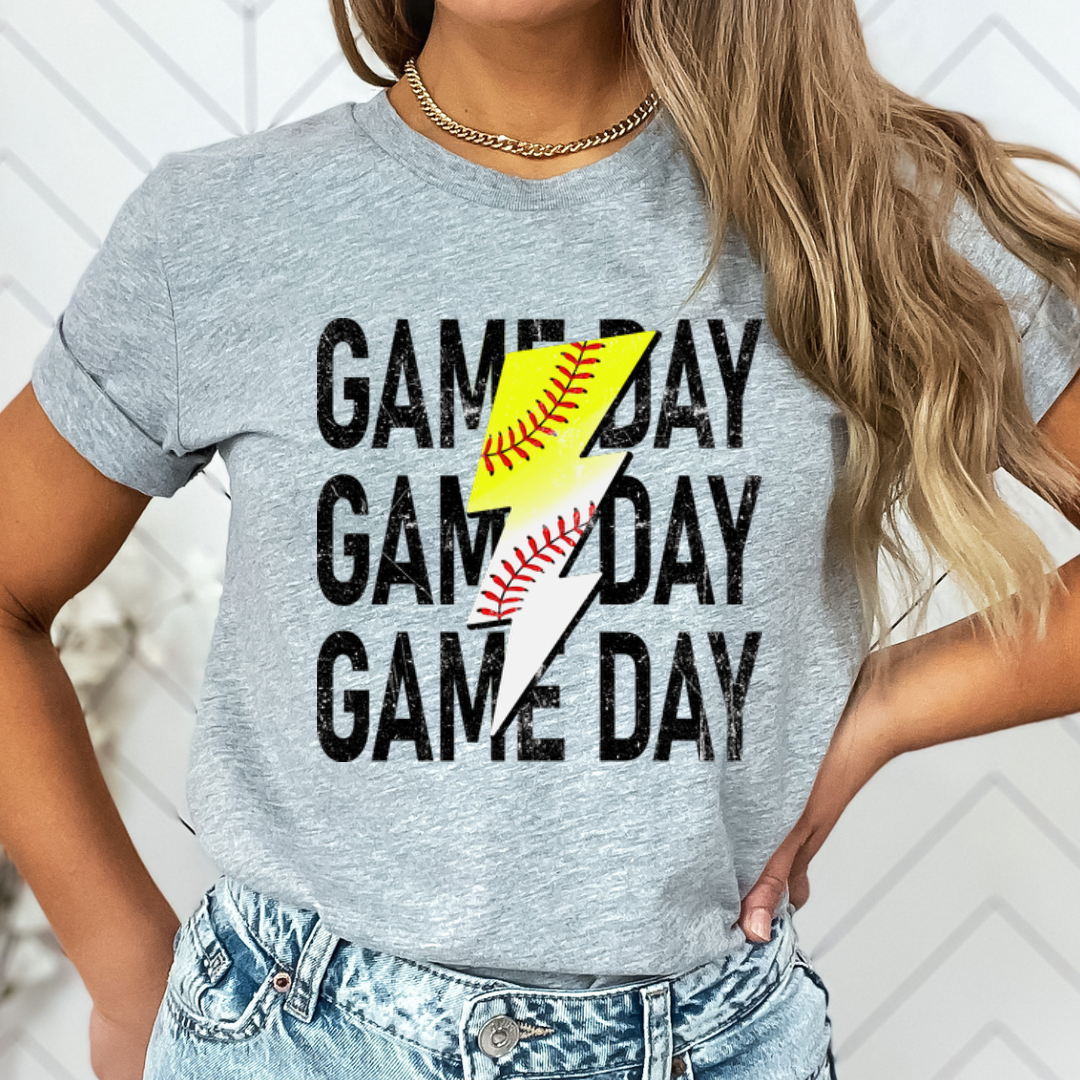 Softball and Baseball Game Day Tee or Sweatshirt