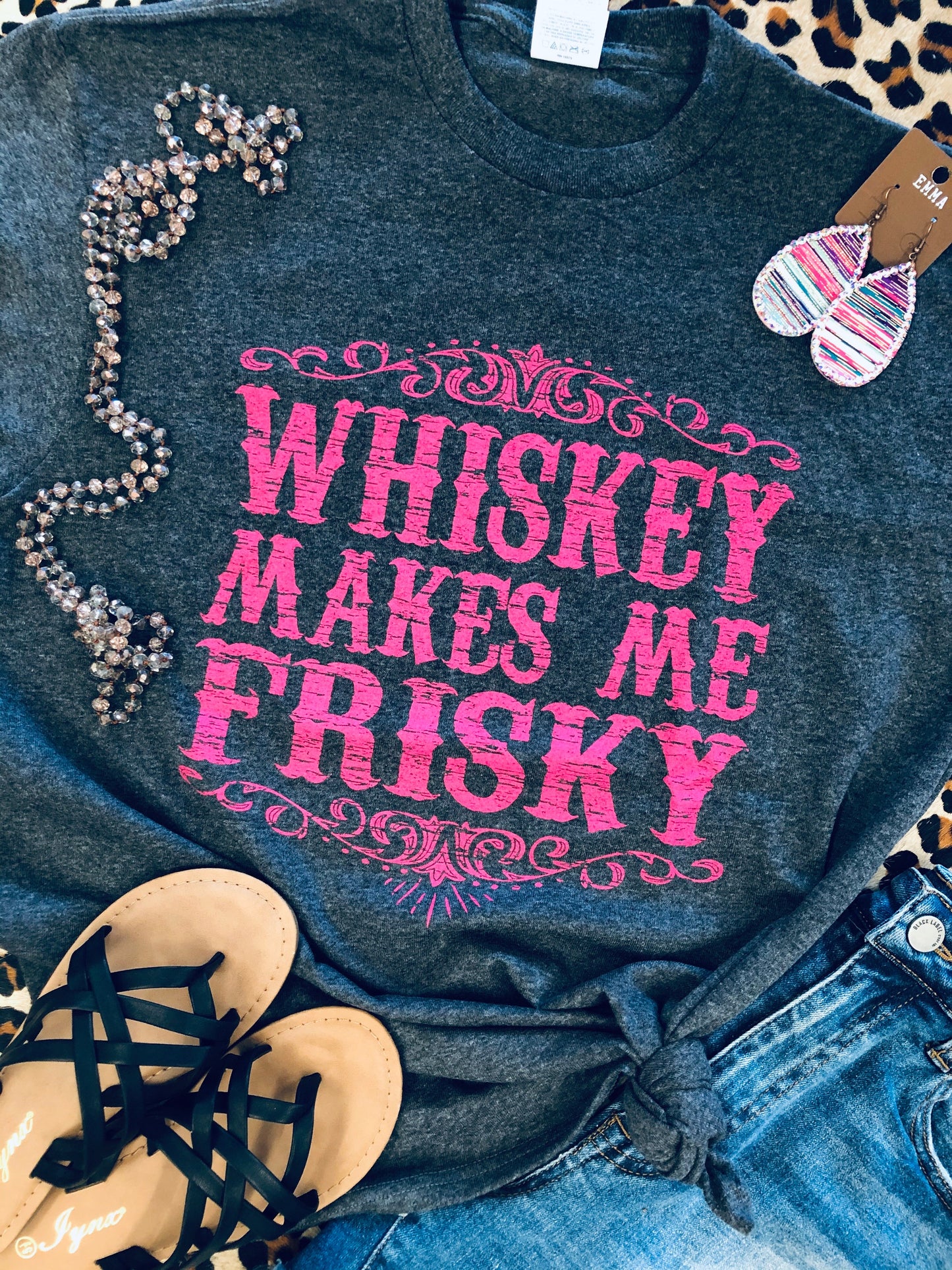Whiskey Makes Me Friskey Tee