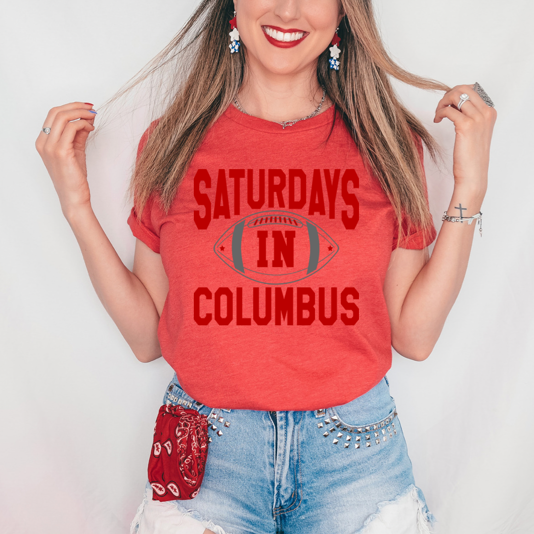 Saturdays in Columbus tee / multiple color options