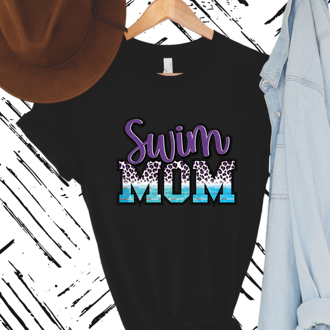 Swim mom tee / multiple color options